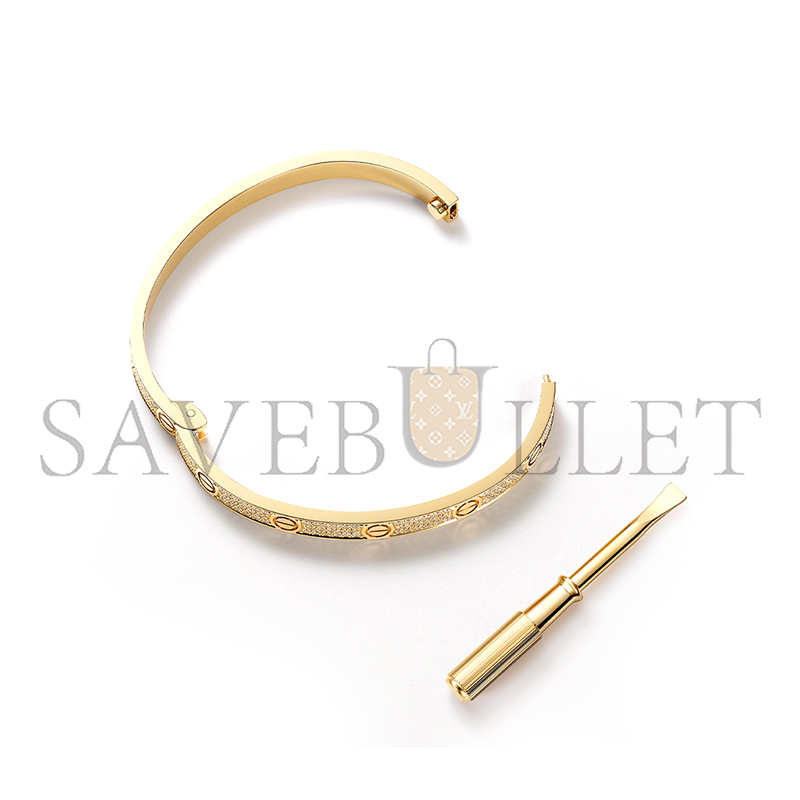 CARTIER LOVE BRACELET MEDIUM MODEL PAVED N6736817